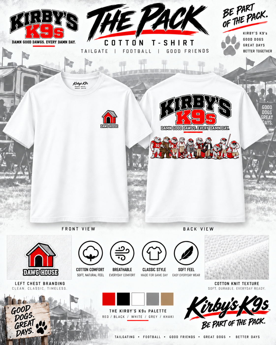 The Pack Cotton T-Shirt product mockup