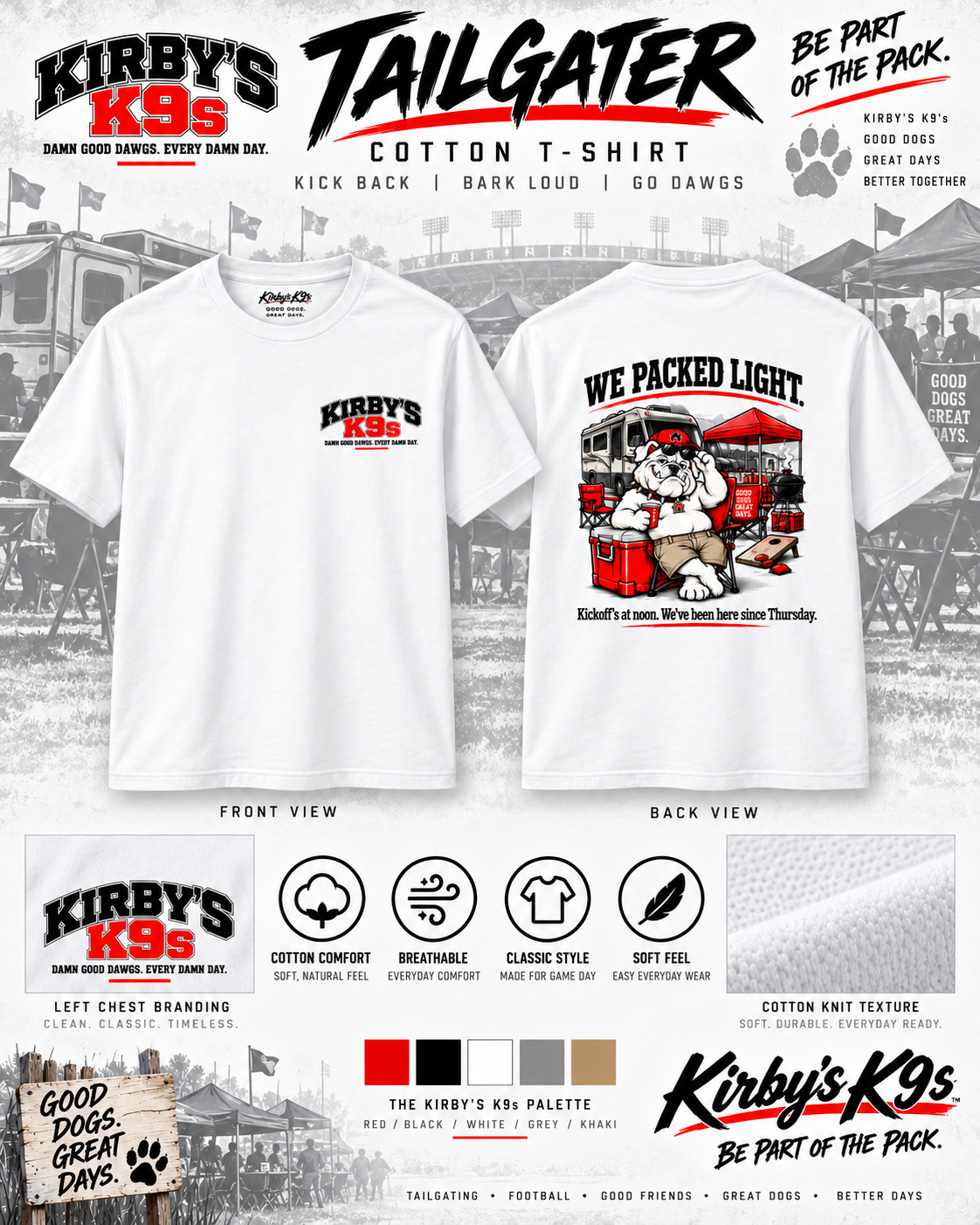 Tailgater Cotton T-Shirt product mockup