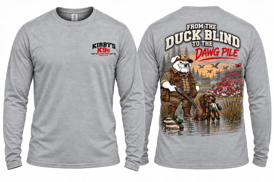 From the Duck Blind to the Dawg Pile — exact approved merchandise artwork
