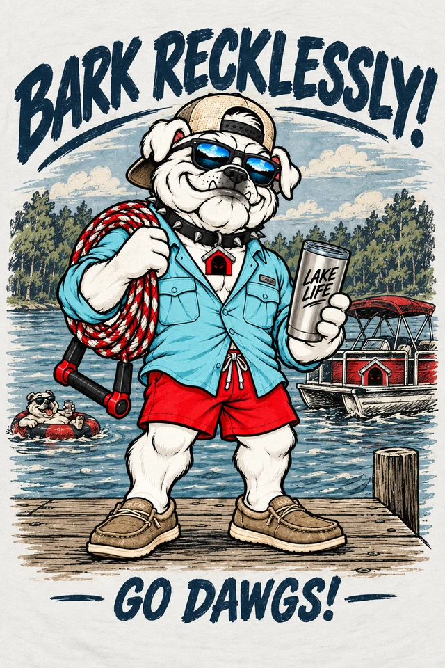 Skip’s approved Bark Recklessly collection artwork; not a purchasable product